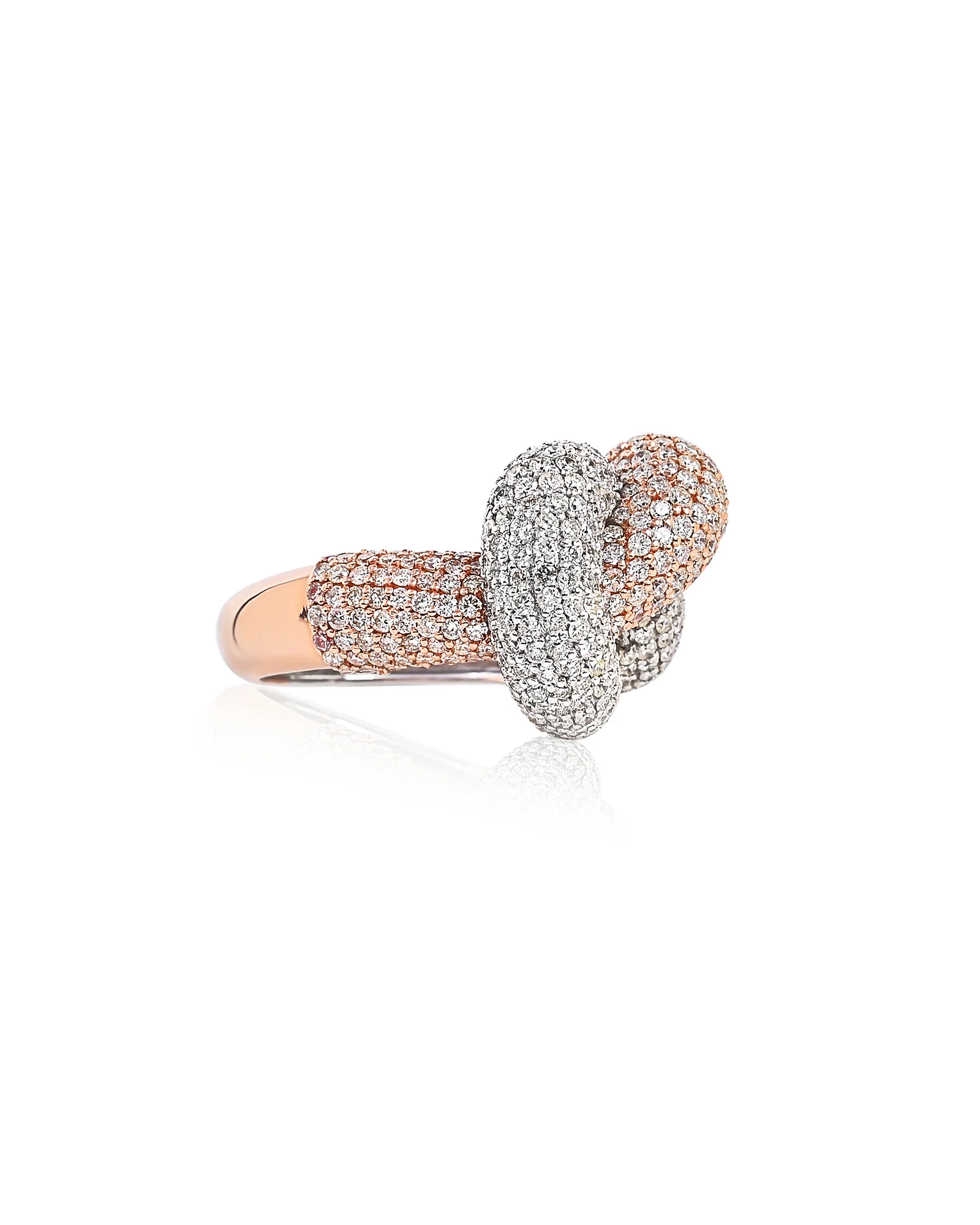 La DiaMantés  | Diamond Embrace Knot Ring